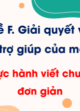 Chủ đề F - Bài 5. Thực hành viết chương trình đơn giản